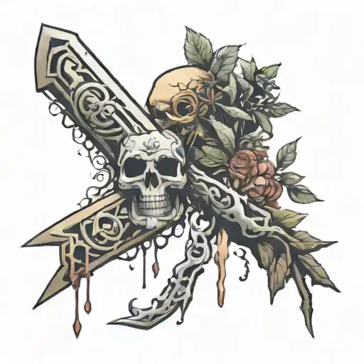 digging up a body tattoo design idea