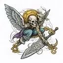 digging up a body tattoo design idea