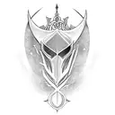 Excalibur tattoo design idea