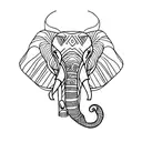 Elephant tattoo design idea