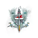 sword poland tattoo design idea
