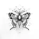 Semicolon and Butterfly tattoo design idea