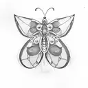 Semicolon and Butterfly tattoo design idea