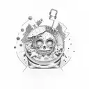 Juice Wrld 999 Forever  tattoo design idea