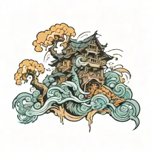 earthquake tattoo design idea