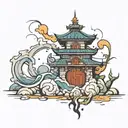 earthquake tattoo design idea