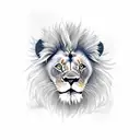 lion with 3 baby lions  tattoo design idea
