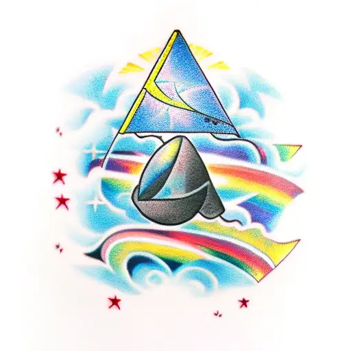 dark side of the moon 5/24 tattoo design idea