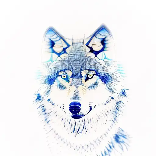 5 wolves one on top of the other (canis lupus) of different sizes with blue eyes, taken with canon 80D, 85mm sigma art l tattoo design idea