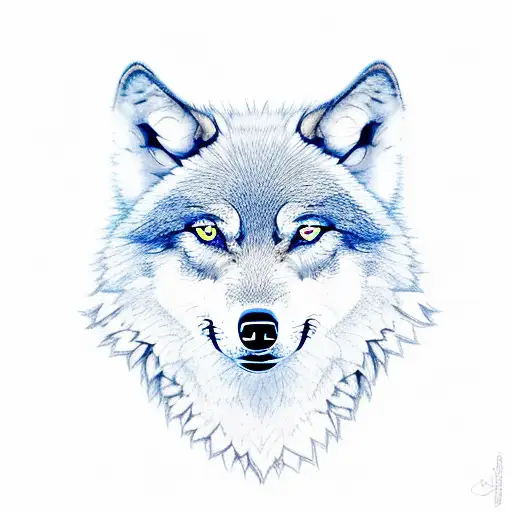 5 wolves one on top of the other (canis lupus) of different sizes with blue eyes, taken with canon 80D, 85mm sigma art l tattoo design idea