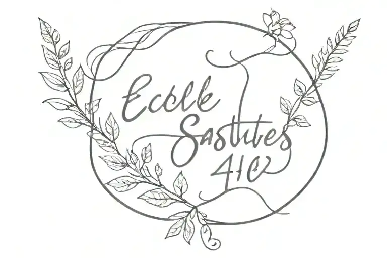 Ecclesiastes 4:12 tattoo design idea