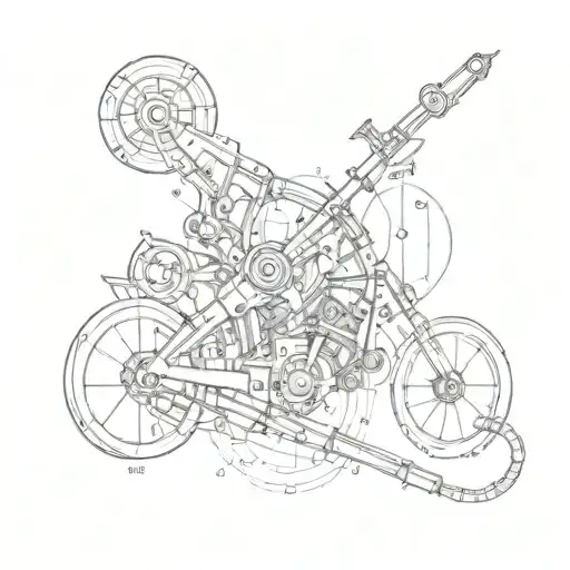 Newton's first law of motion tattoo design idea