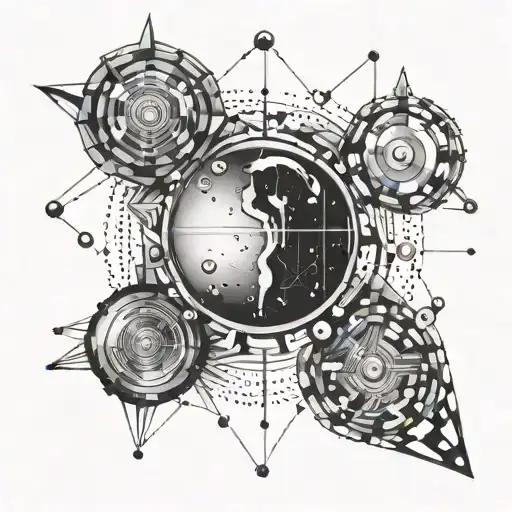 Newton's first law of motion tattoo design idea