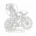 Newton's first law of motion tattoo design idea