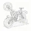 Newton's first law of motion tattoo design idea