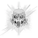 Sub Zero Mortal Kombat Blue tattoo design idea