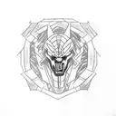 Sub Zero Mortal Kombat Blue tattoo design idea