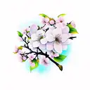 Cherry Blossom tattoo design idea