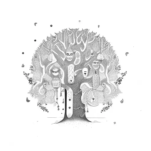 arbre de vie tattoo design idea