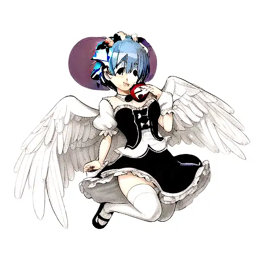 Rem, "re-zero", angel, love, buatiful  tattoo design idea