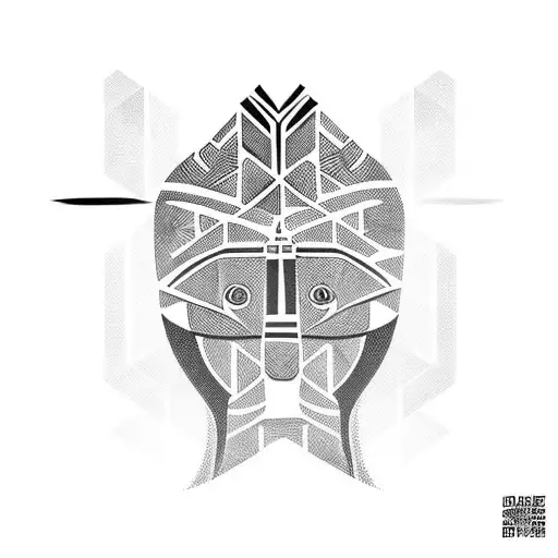 Simplistic african tribe pattern design  tattoo design idea