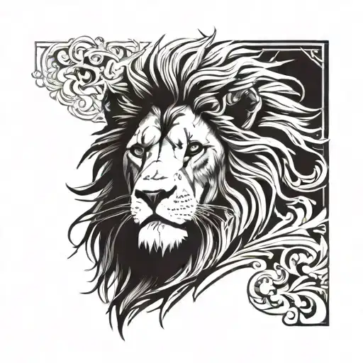 aslan tattoo design idea