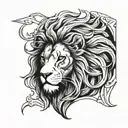 aslan tattoo design idea