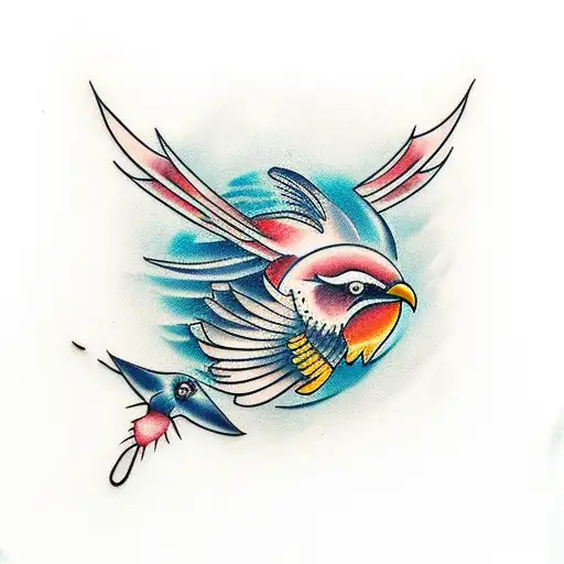 dissect the bird tattoo design idea