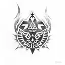 Link of legend of zelda  tattoo design idea