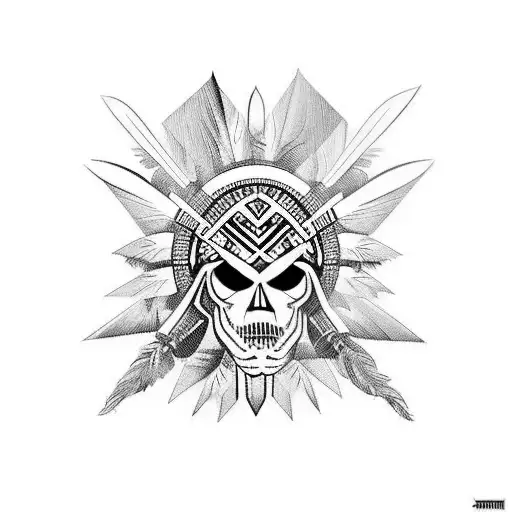 Native Outlaw tattoo design idea