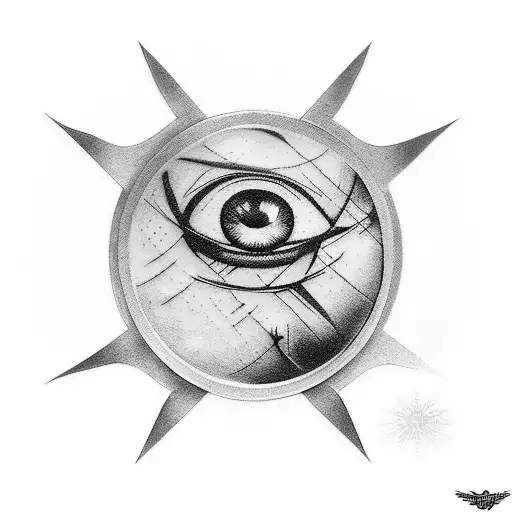Evil Eye tattoo design idea