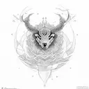 alfa omega tattoo design idea