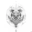 alfa omega tattoo design idea