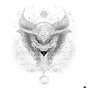 alfa omega tattoo design idea