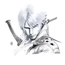 Devil may cry 5 all three main character swords tattoo design idea