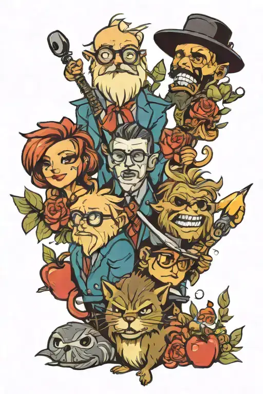 It's funny, it's friends tattoo design idea