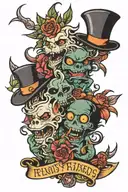 It's funny, it's friends tattoo design idea