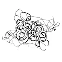 two violets with intertwining vines tattoo design idea