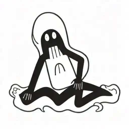 boo tattoo design idea