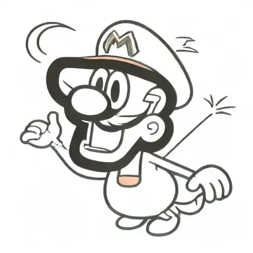 boo mario tattoo design idea