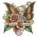 Linda name tattoo design idea