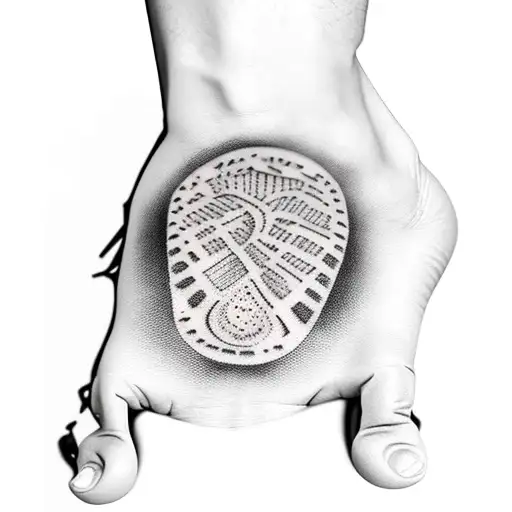 luca 2/10/20 footprint tattoo design idea