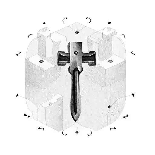 blacksmith making a wrench tattoo design idea