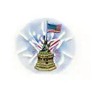 American flag, statue of Liberty, fireworks, Liberty bell,guns, beer and bald eagle tattoo design idea