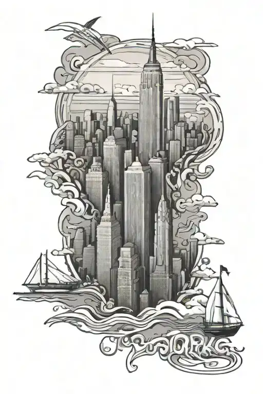 309+ New York City Skyline Tattoo Ideas in 2026 - BlackInk AI