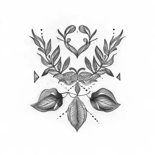 laurel wreath tattoo design idea