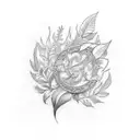laurel wreath tattoo design idea