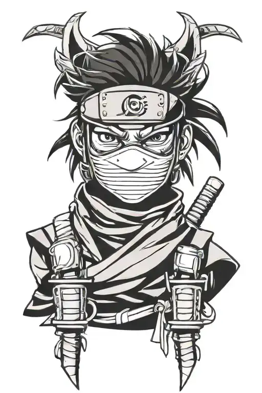 itachi kakashi anbu mask tattoo design idea