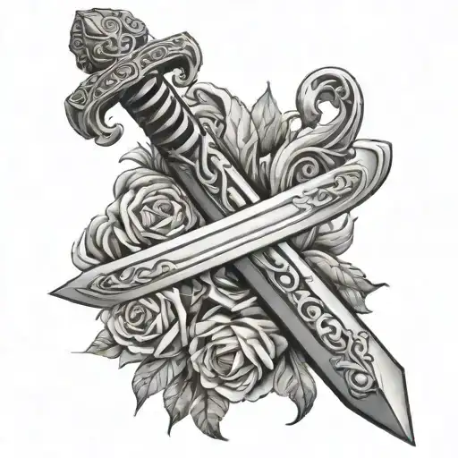 biblical sword tattoo tattoo design idea