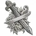 biblical sword tattoo tattoo design idea